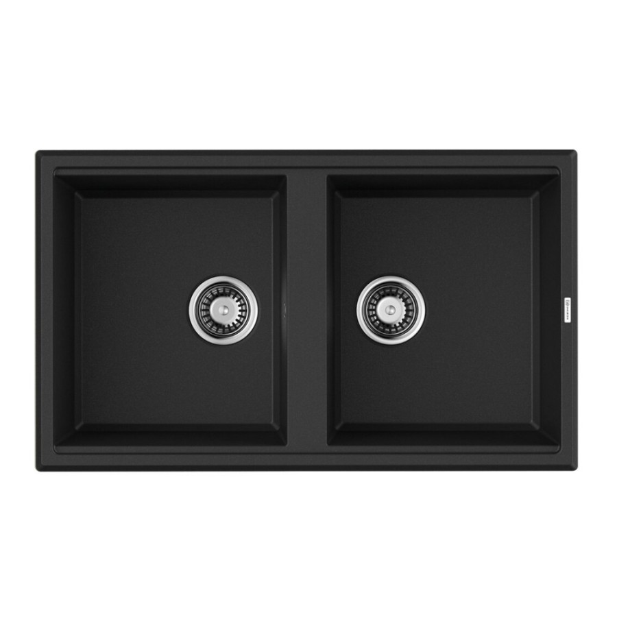 Мойка кухонная Omoikiri Tedori 86-2-BL 4993924, 86 см, tetogranit, черный