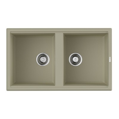 Мойка кухонная Omoikiri Tedori 86-2-BE 4993925, 86 см, tetogranit, ваниль