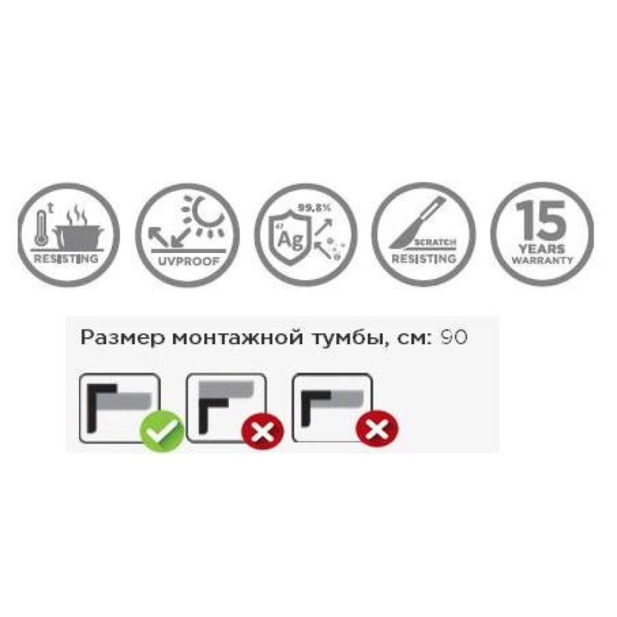 Мойка кухонная Omoikiri Tedori 86-2-LB-WH 4993935, 86 см, tetogranit, белый