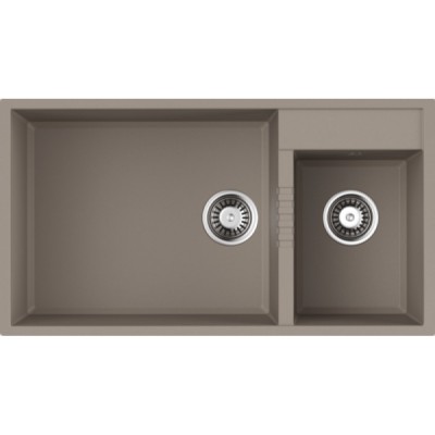 Мойка кухонная Omoikiri Tedori 85-2-U-SA 4993942, 85 см, tetogranit, бежевый