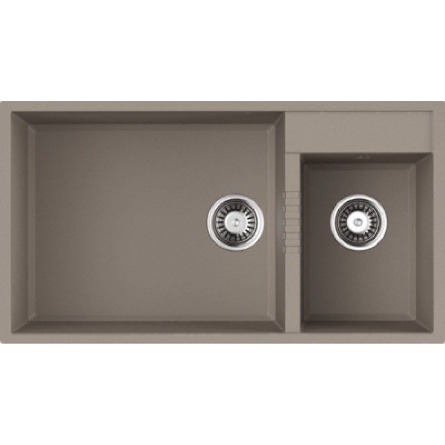 Мойка кухонная Omoikiri Tedori 85-2-U-SA 4993942, 85 см, tetogranit, бежевый