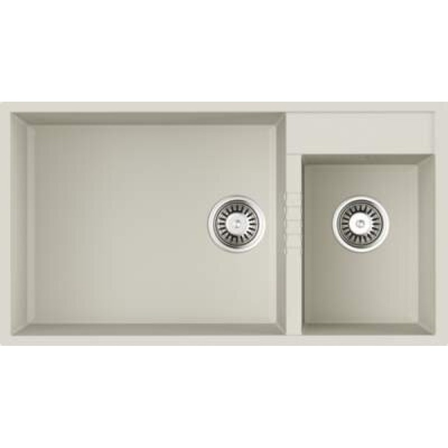 Мойка кухонная Omoikiri Tedori 85-2-U-WH 4993943, 85 см, tetogranit, белый