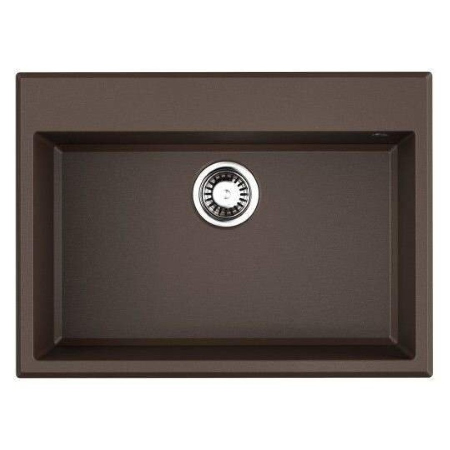 Мойка кухонная Omoikiri Tedori-68-DC 4993968, 68 см, artgranit, темный шоколад