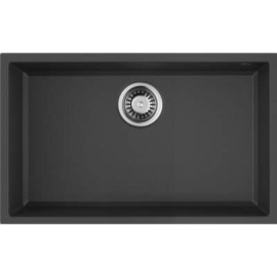 Мойка кухонная Omoikiri Tedori 66-U-BL 4993972, 66 см, tetogranit, черный