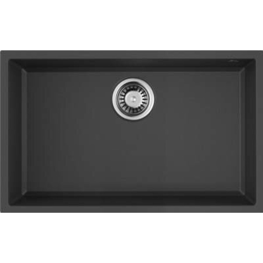 Мойка кухонная Omoikiri Tedori 66-U-BL 4993972, 66 см, tetogranit, черный