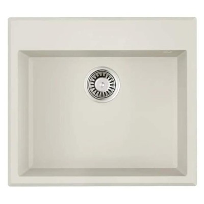 Мойка кухонная Omoikiri Tedori 57-WH 4993983, 57 см, tetogranit, белый