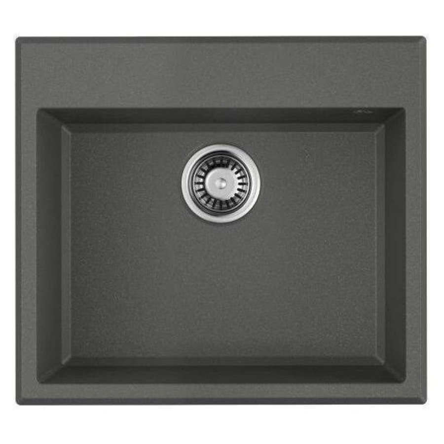 Мойка кухонная Omoikiri Tedori 57-PL 4993987, 57 см, tetogranit, платина