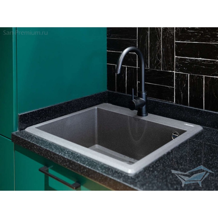 Мойка кухонная Omoikiri Tedori 57-PL 4993987, 57 см, tetogranit, платина