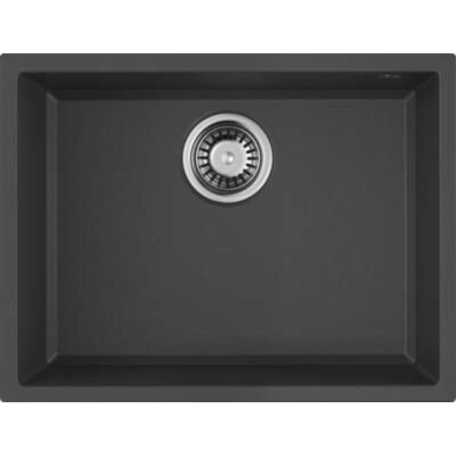 Мойка кухонная Omoikiri Tedori 54-U-BL 4993988, 55 см, tetogranit, черный