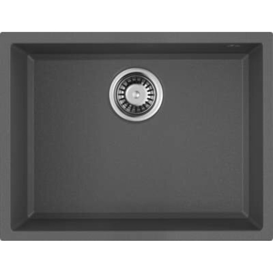 Мойка кухонная Omoikiri Tedori 54-U-PL 4993995, 55 см, tetogranit, платина