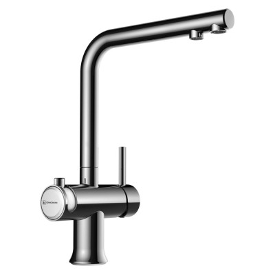Смеситель Omoikiri Hotaru CH-WH 4994051 для кухни под фильтр, хром с белым