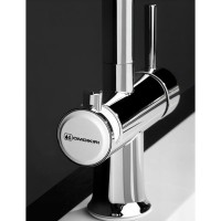 Смеситель Omoikiri Hotaru CH-WH 4994051 для кухни под фильтр, хром с белым