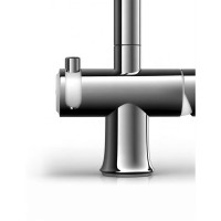 Смеситель Omoikiri Hotaru CH-WH 4994051 для кухни под фильтр, хром с белым