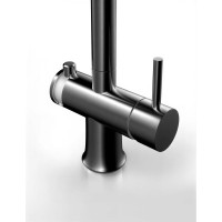 Смеситель Omoikiri Hotaru GM-WH 4994053 для кухни под фильтр, воронёная сталь, gunmetal с белым