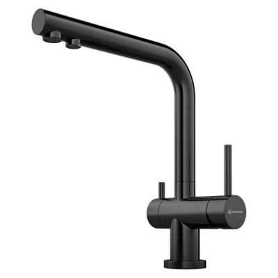 Смеситель Omoikiri Nagano PVD-GM 4994179 для кухни под фильтр, воронёная сталь, gunmetal