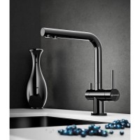 Смеситель Omoikiri Nagano PVD-GM 4994179 для кухни под фильтр, воронёная сталь, gunmetal