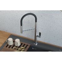 Смеситель Omoikiri Osaka 4994332 C-WH для кухонной мойки, хром