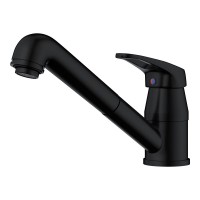Смеситель для кухни Omoikiri Tateyama-S 4994365, с выдвижным изливом, цвет графит