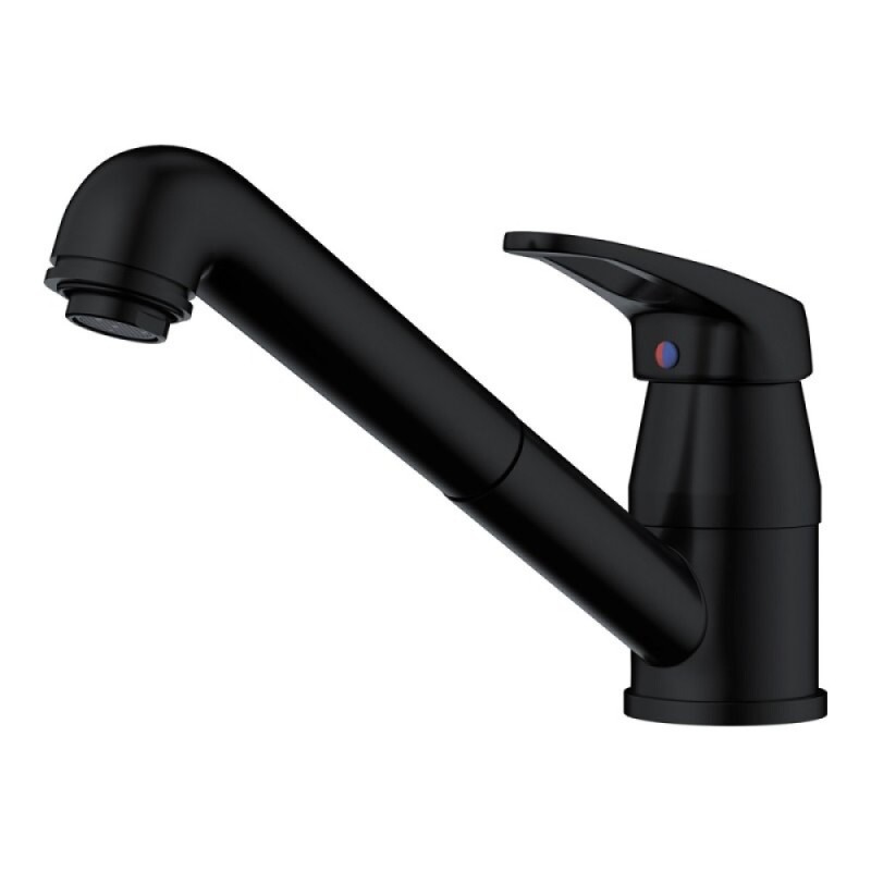 Смеситель для кухни Omoikiri Tateyama-S 4994365, с выдвижным изливом, цвет графит