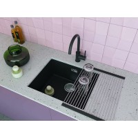 Смеситель Omoikiri Shinagawa 2 Plus-BL 4994403 для кухонной мойки, с подключением к фильтру, черный