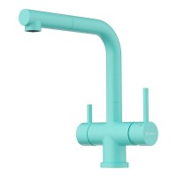 Смеситель Omoikiri Takamatsu-S 4994492, с подключением к фильтру, цвет azur blue