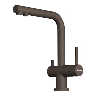 Смеситель для кухни Omoikiri Nagano-P 4994500, с подключением к фильтру, цвет espresso