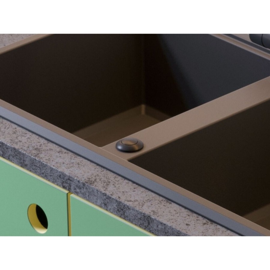 Пневматическая кнопка Omoikiri SW-01 GB для измельчителя, графит, 4996049