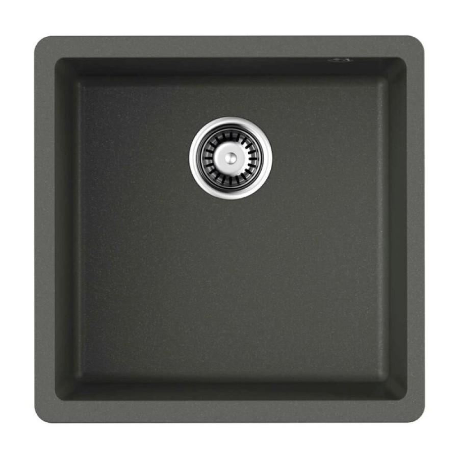 Мойка кухонная Omoikiri Bosen 4997007 44-U, 44 см, tetogranit, платина