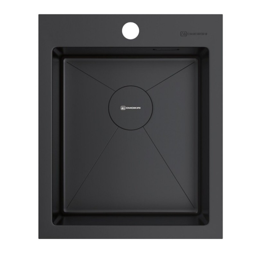 Мойка кухонная Omoikiri Akisame 41-GB 4997011, 41 см, цвет графит