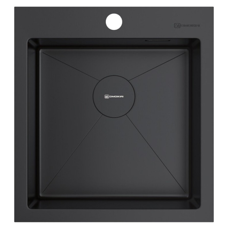 Мойка кухонная Omoikiri Akisame 46-GB 4997012, 46 см, цвет графит