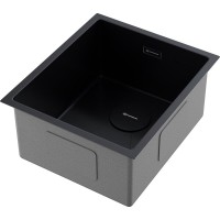 Кухонная мойка Omoikiri Taki 38-U/IF 4997016, 38 см, цвет графит