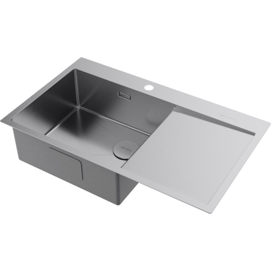 Мойка кухонная Omoikiri Akisame 86-L/R Side-IN 4997031/4997044, 86 см, крыло слева/справа, цвет нержавеющая сталь
