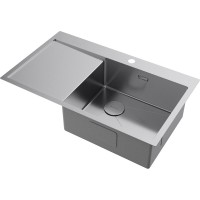 Мойка кухонная Omoikiri Akisame 86-L/R Side-IN 4997031/4997044, 86 см, крыло слева/справа, цвет нержавеющая сталь