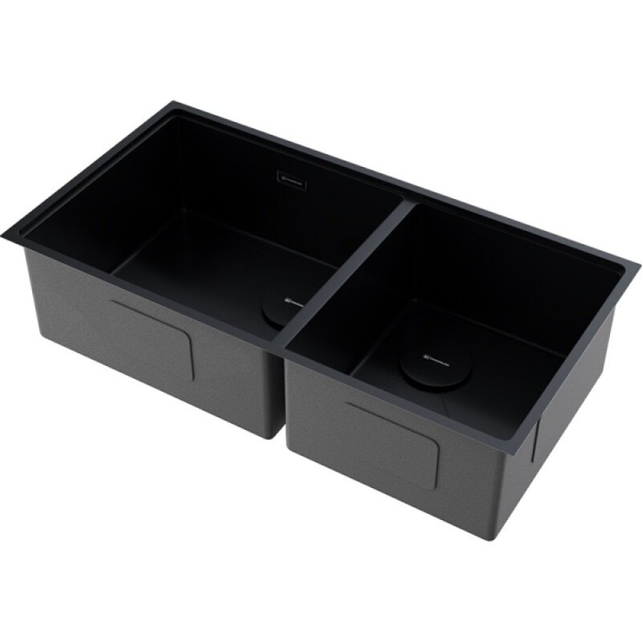 Кухонная мойка Omoikiri Taki 85-2-LB-U/IF Side 4997039, 85 см, цвет графит