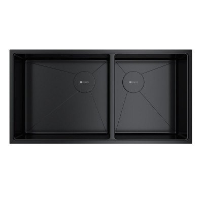 Кухонная мойка Omoikiri Taki 85-2-LB-U/IF Side 4997039, 85 см, цвет графит