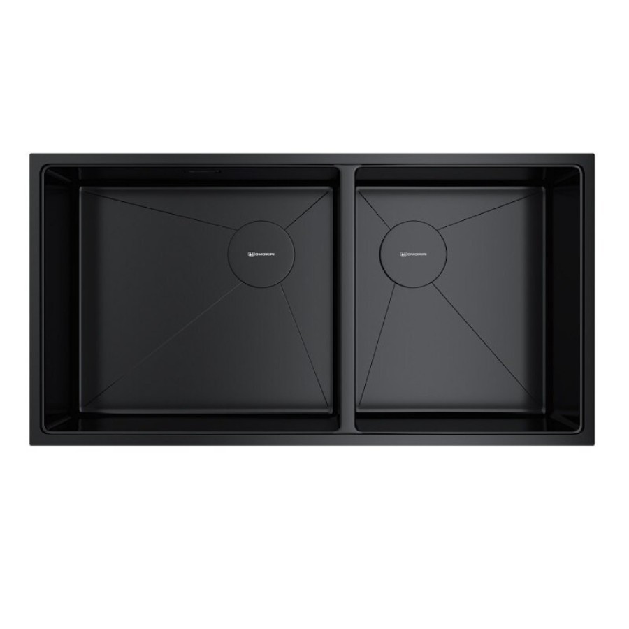 Кухонная мойка Omoikiri Taki 85-2-LB-U/IF Side 4997039, 85 см, цвет графит
