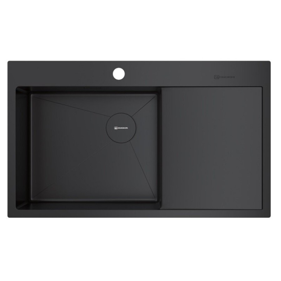 Мойка кухонная Omoikiri Akisame 86-L/R Side-GB 4997043/4997044, 86 см, крыло слева/справа, цвет графит