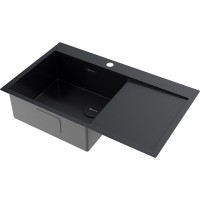 Мойка кухонная Omoikiri Akisame 86-L/R Side-GB 4997043/4997044, 86 см, крыло слева/справа, цвет графит