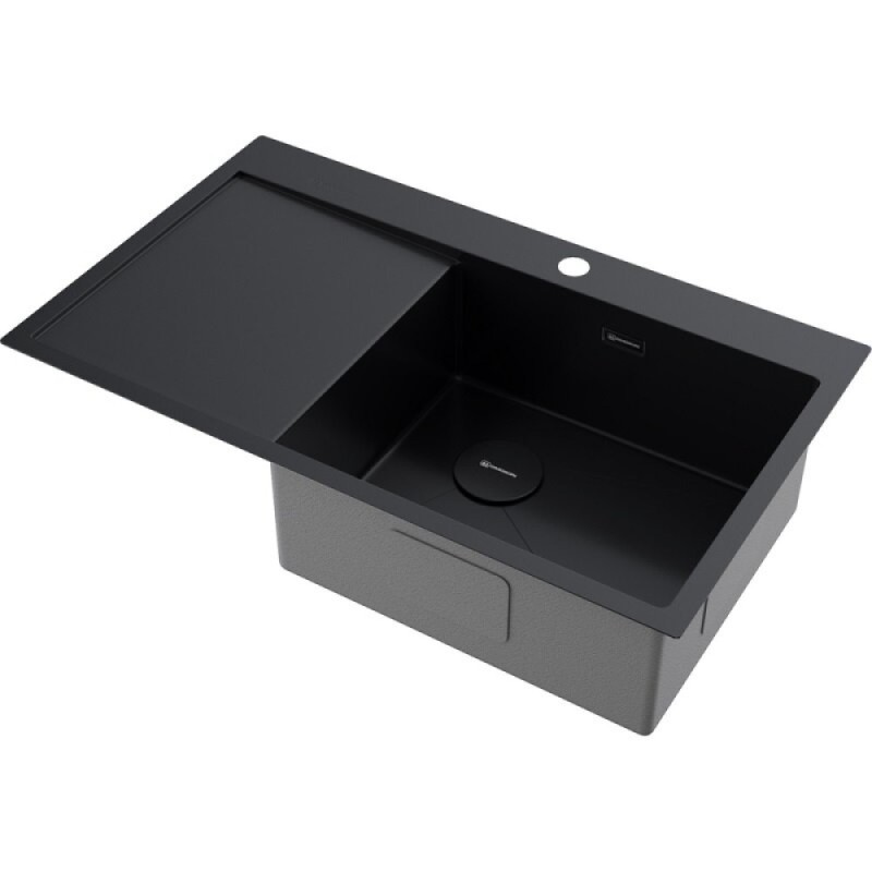 Мойка кухонная Omoikiri Akisame 86-L/R Side-GB 4997043/4997044, 86 см, крыло слева/справа, цвет графит