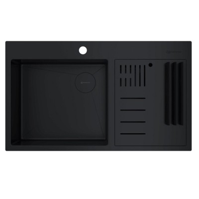 Мойка кухонная Omoikiri Akisame 86-2 Side-GB 4997047, 86 см, цвет графит