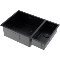 Кухонная мойка Omoikiri Taki 69-2 Side 4997050/4993183, 69 см, левая/правая, цвет графит