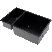 Кухонная мойка Omoikiri Taki 69-2 Side 4997050/4993183, 69 см, левая/правая, цвет графит