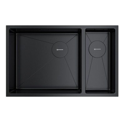 Кухонная мойка Omoikiri Taki 69-2 Side 4997050/4993183, 69 см, левая/правая, цвет графит