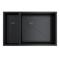 Кухонная мойка Omoikiri Taki 69-2 Side 4997050/4993183, 69 см, левая/правая, цвет графит