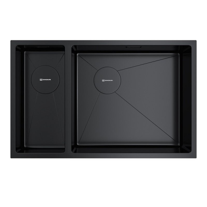 Кухонная мойка Omoikiri Taki 69-2 Side 4997050/4993183, 69 см, левая/правая, цвет графит