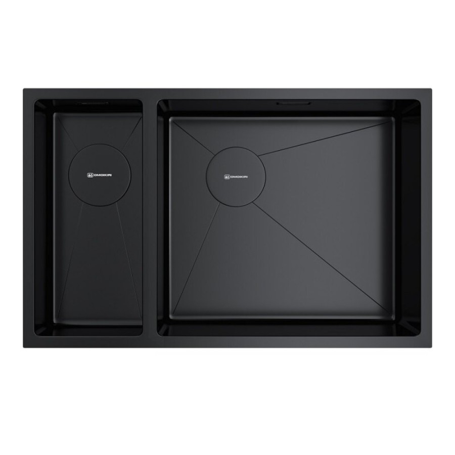 Кухонная мойка Omoikiri Taki 69-2 Side 4997050/4993183, 69 см, левая/правая, цвет графит