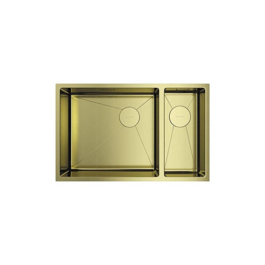 Мойка кухонная Omoikiri Taki 69-2-U/IF-SIDE LG-L 4997051 нержавеющая сталь, левая, светлое золото
