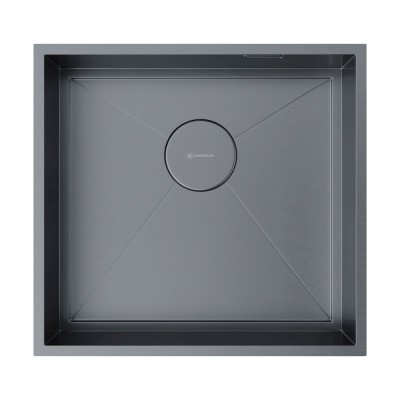 Кухонная мойка Omoikiri Kasen 4997058 48-26 INT GM, воронёная сталь, gunmetal