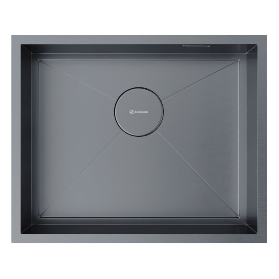 Кухонная мойка Omoikiri Kasen 4997061 54-16 INT GM, воронёная сталь, gunmetal
