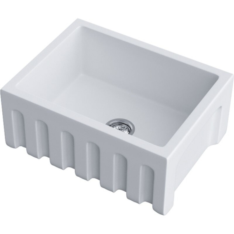 Мойка кухонная Omoikiri Mikura 61-WH 4997068, 61 см, natceramic, цвет белый матовый